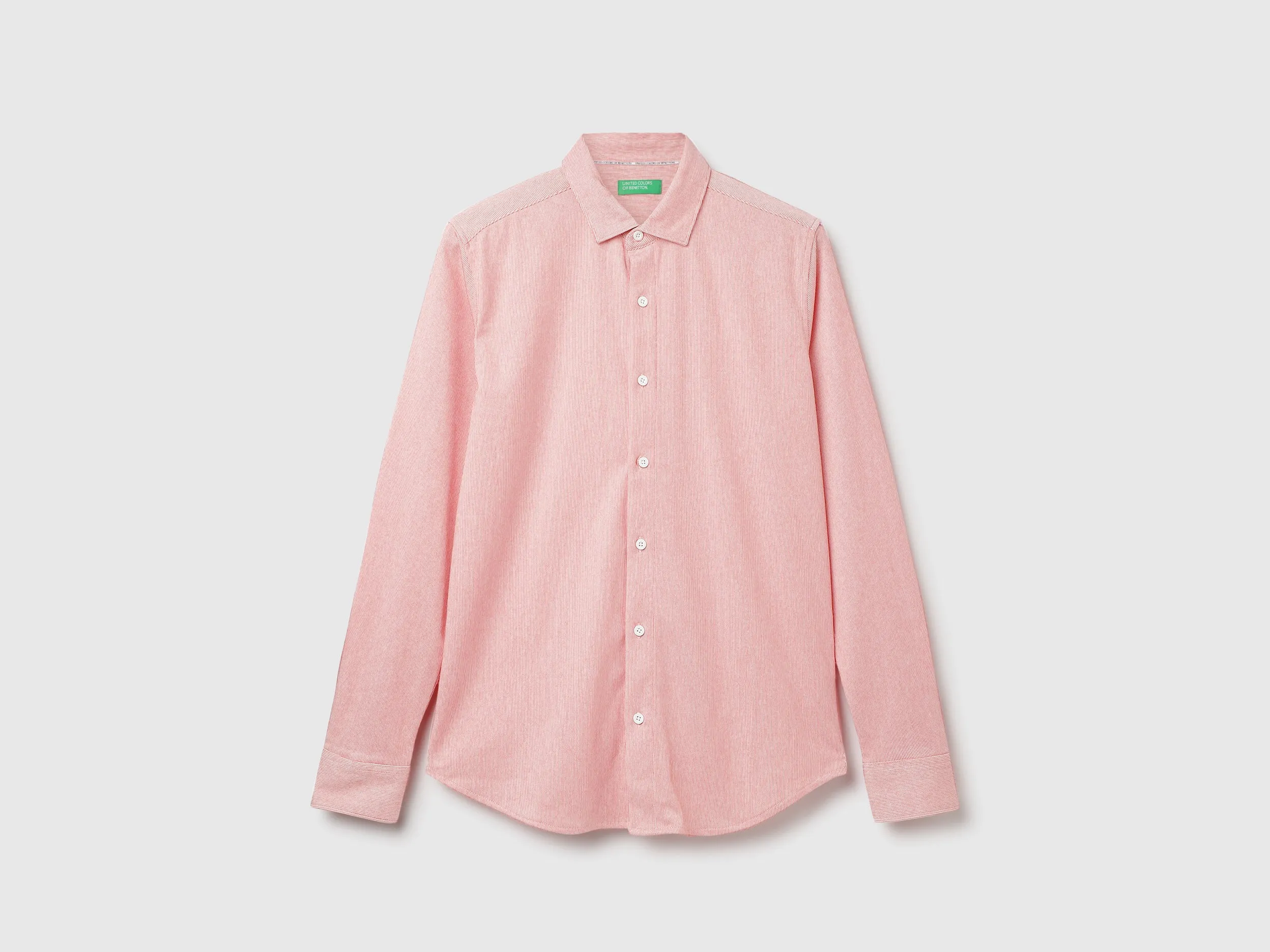 Cotton Striped Spread Collar Mens Shirts