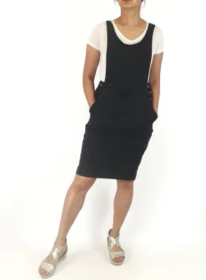Country Road black denim pinafore dress size 10