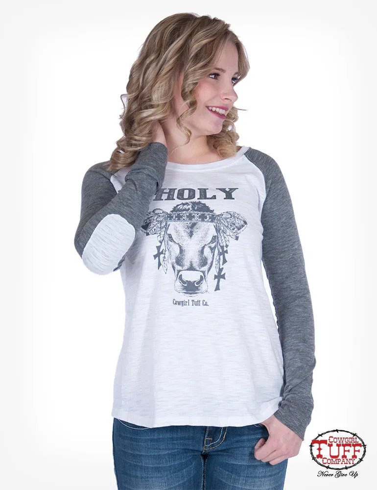 Cowgirl Tuff Holy Cow Long Sleeve Shirt