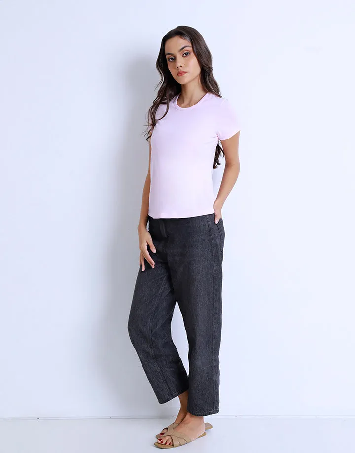 Crew Neck Plain T-Shirt