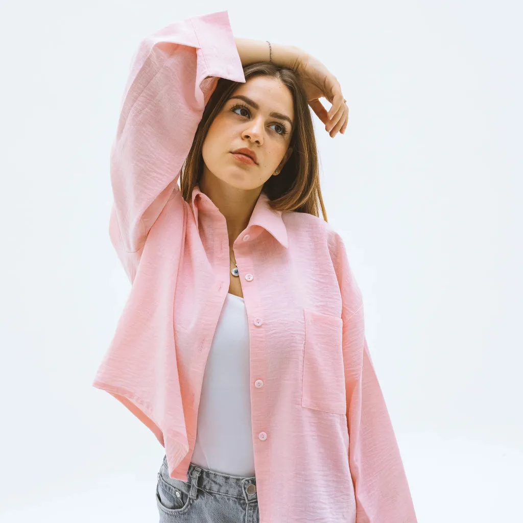 Cropped Linen Shirt