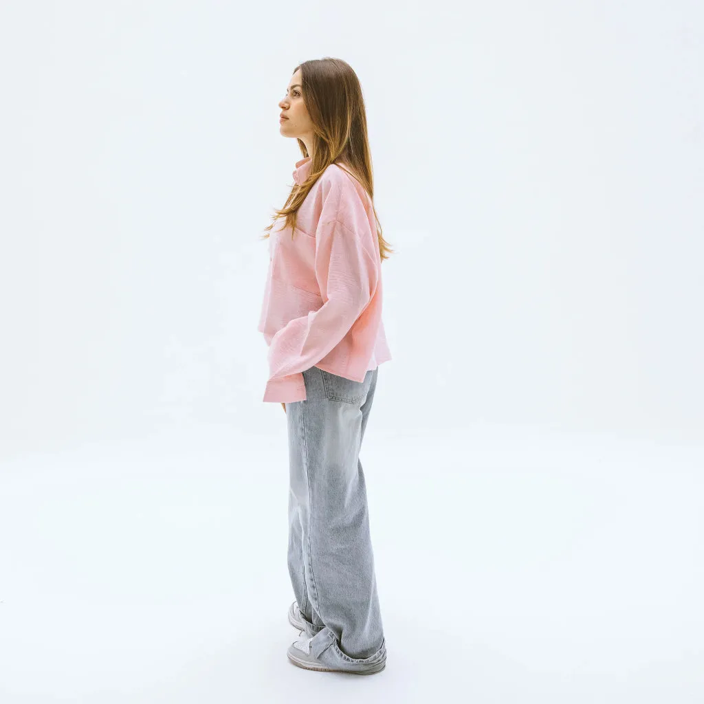 Cropped Linen Shirt