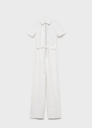 Denim jumpsuit belt