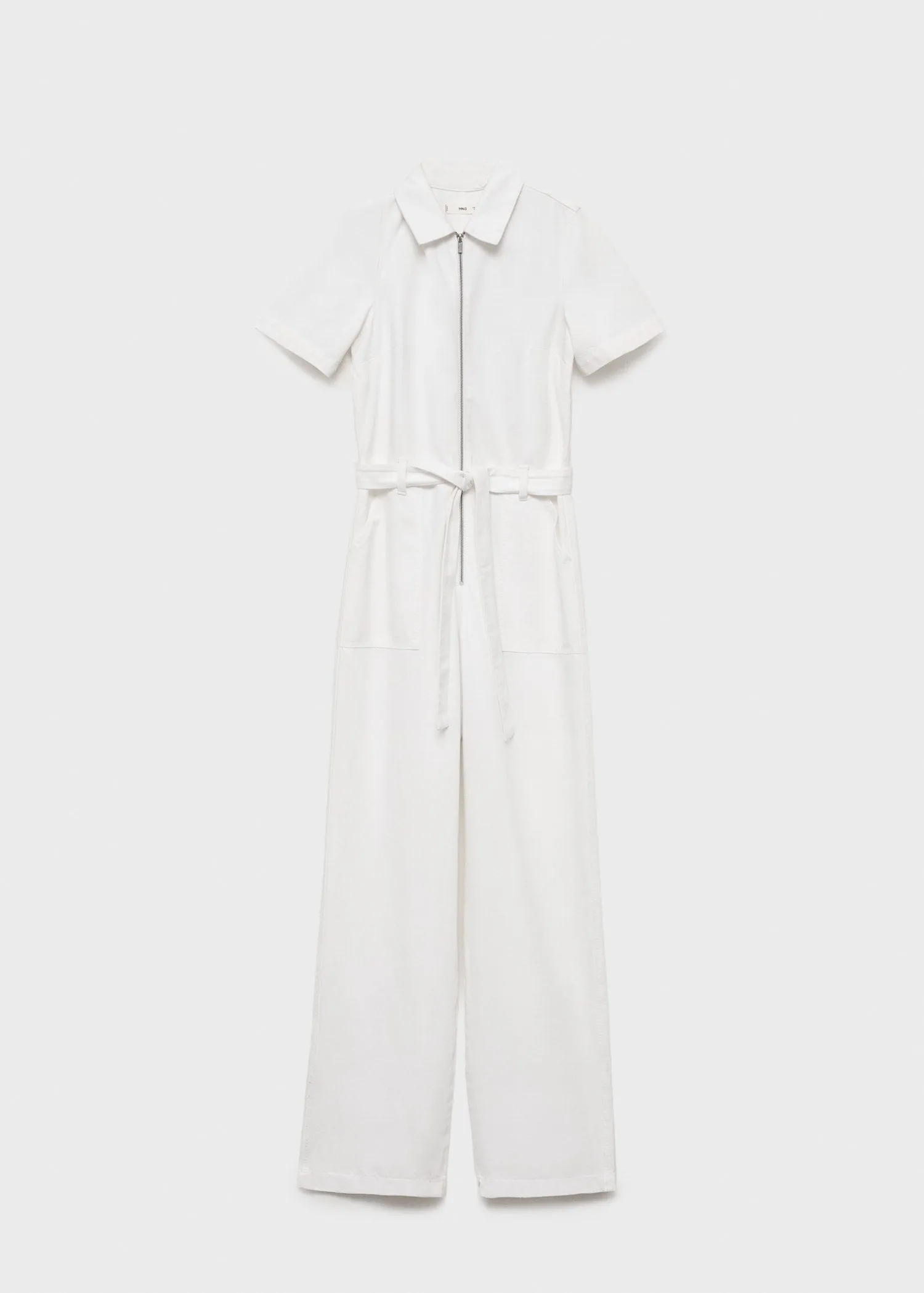 Denim jumpsuit belt
