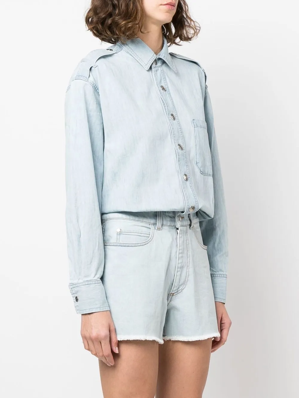 Denim playsuit