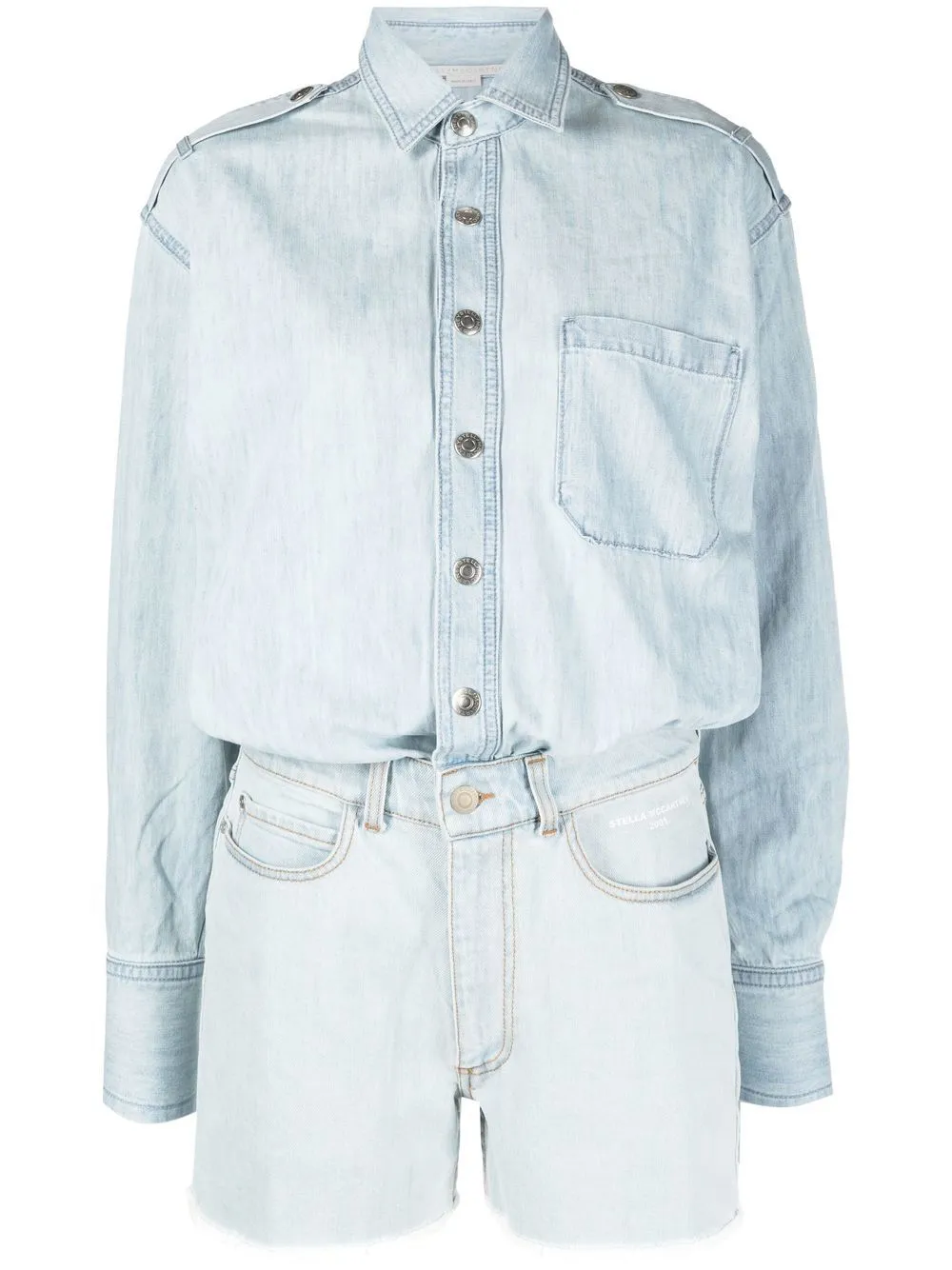 Denim playsuit