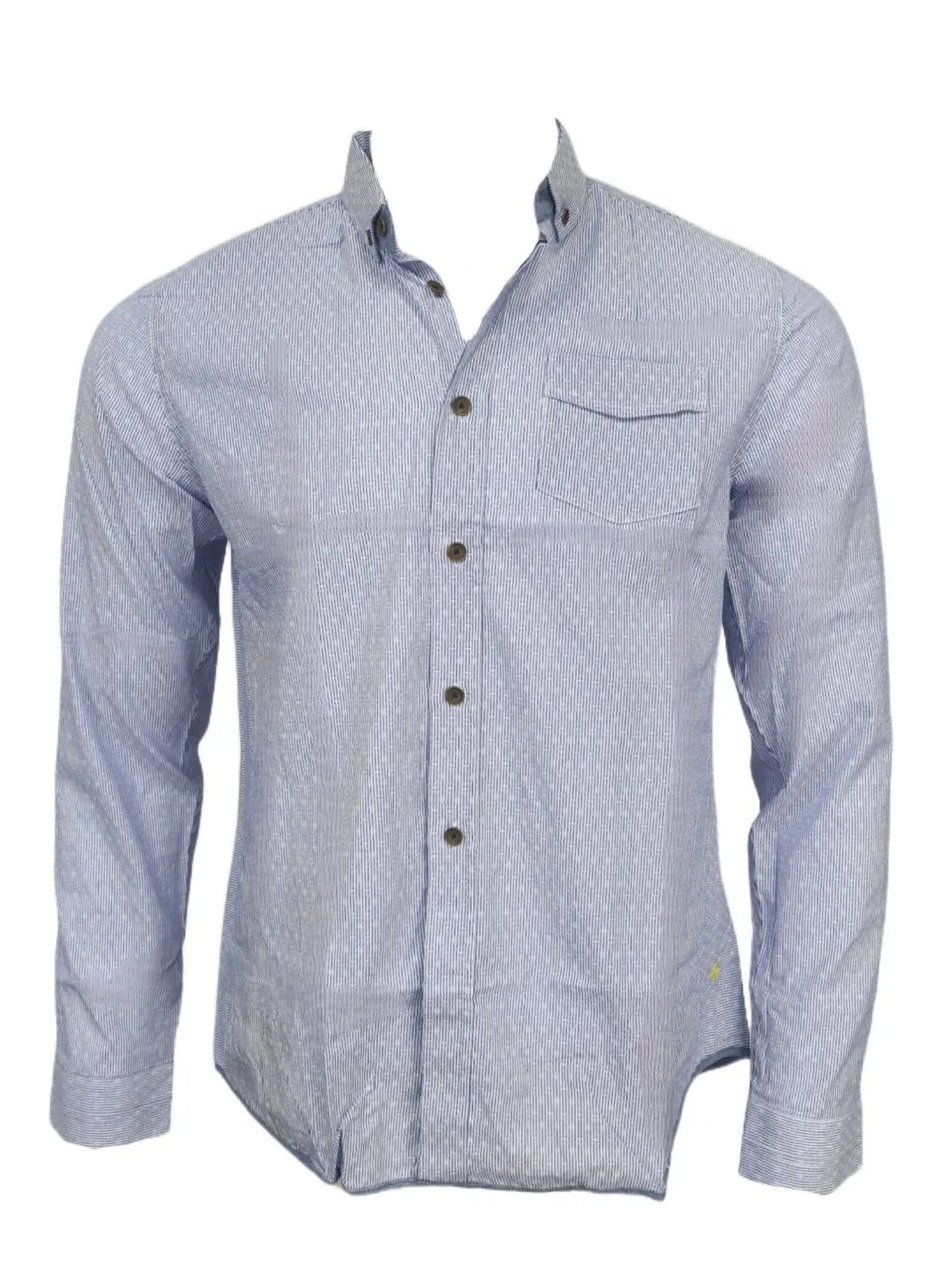 DESCENDANT OF THIEVES Men's Blue X-Stripe Model 15 Shirt #6DW1555 NWT