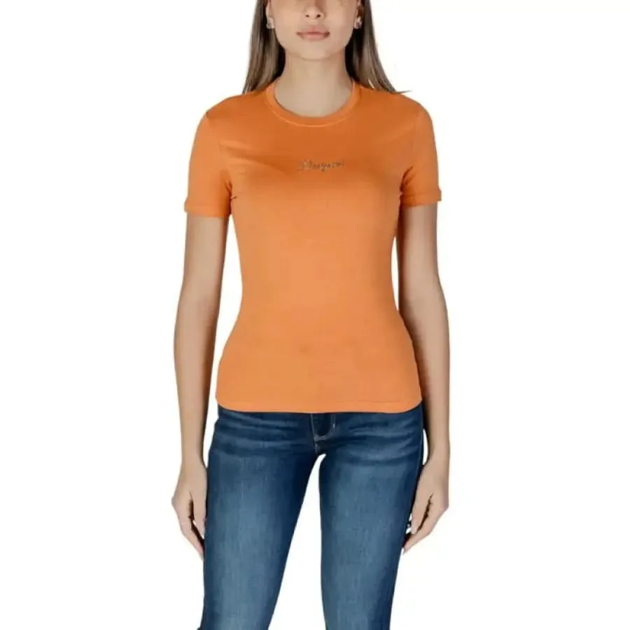 Desigual Women's Black Round Neck T-Shirt