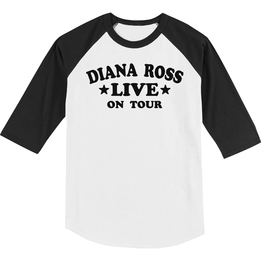 Diana Ross "Live On Tour" Raglan T-Shirt