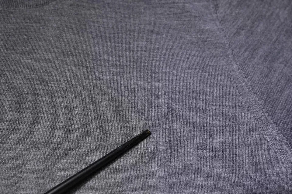 Dolce & Gabbana Gray Cashmere Crew Neck Pullover Sweater