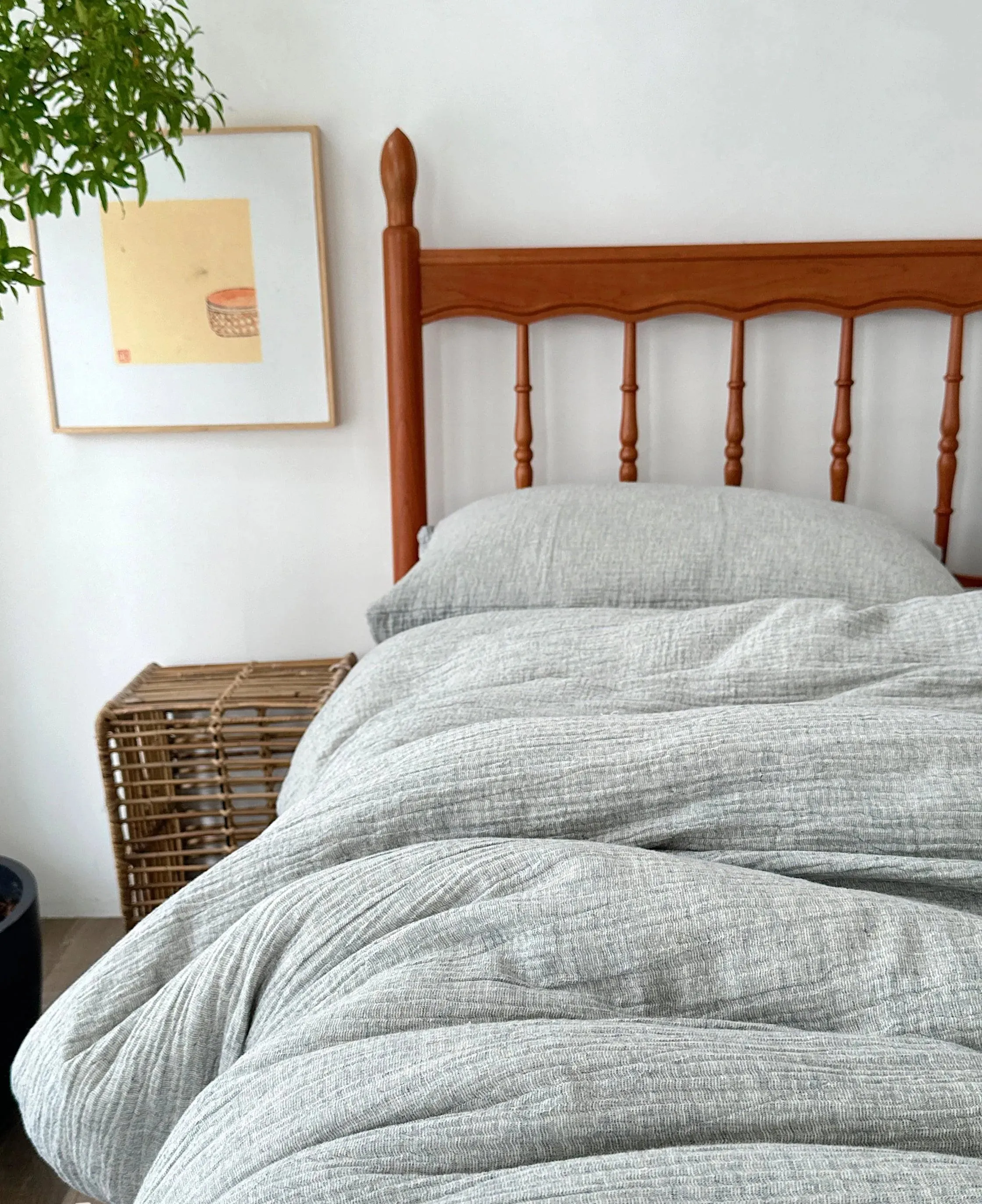 Earth Essence Cotton And Linen Duvet Cover Set