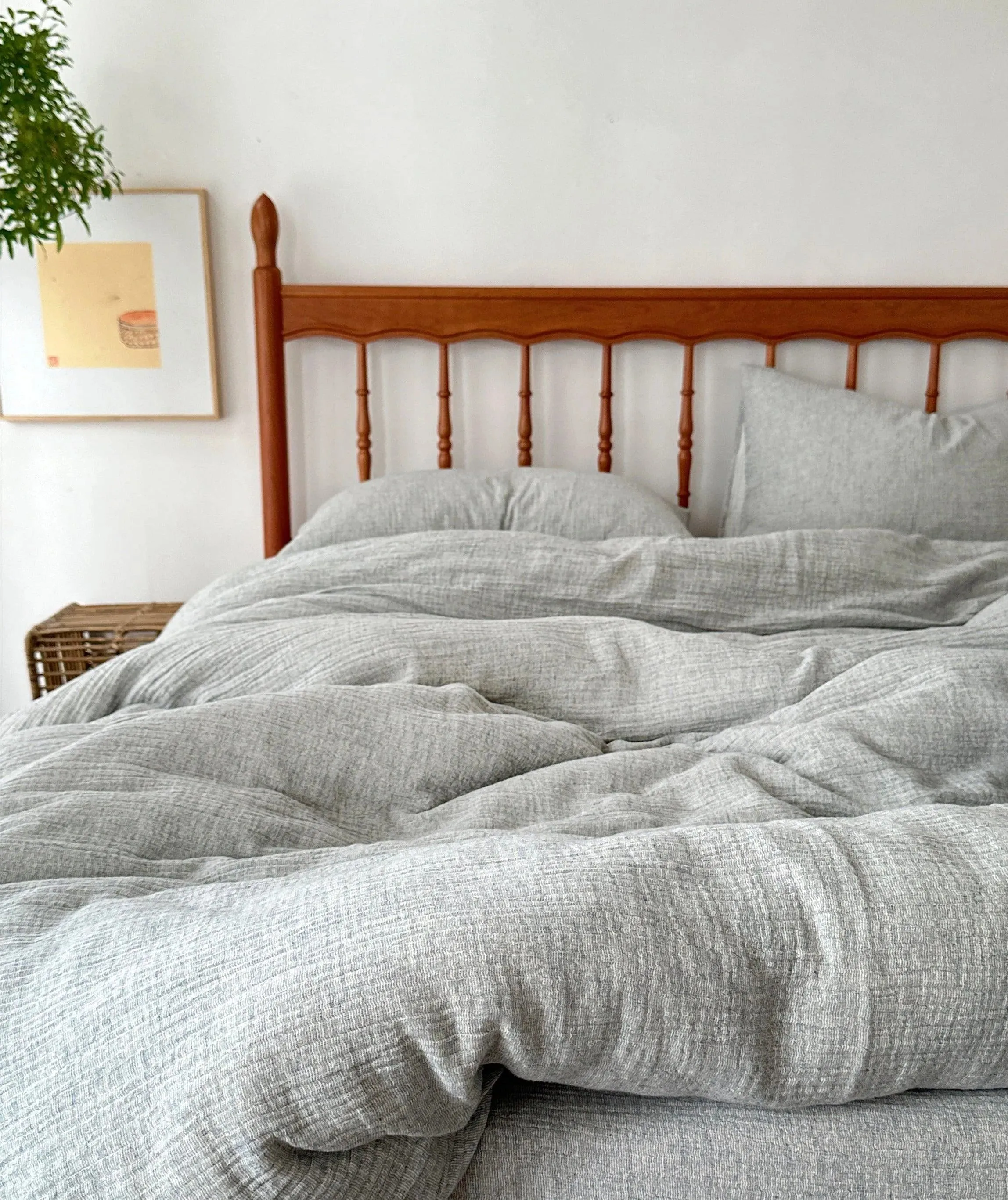 Earth Essence Cotton And Linen Duvet Cover Set