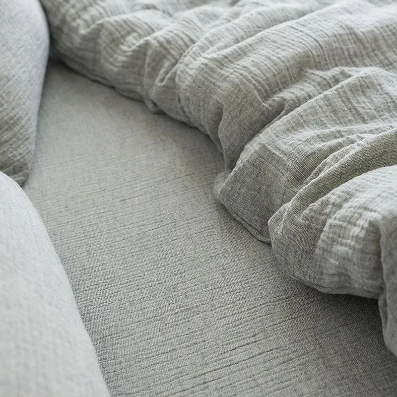 Earth Essence Cotton And Linen Duvet Cover Set