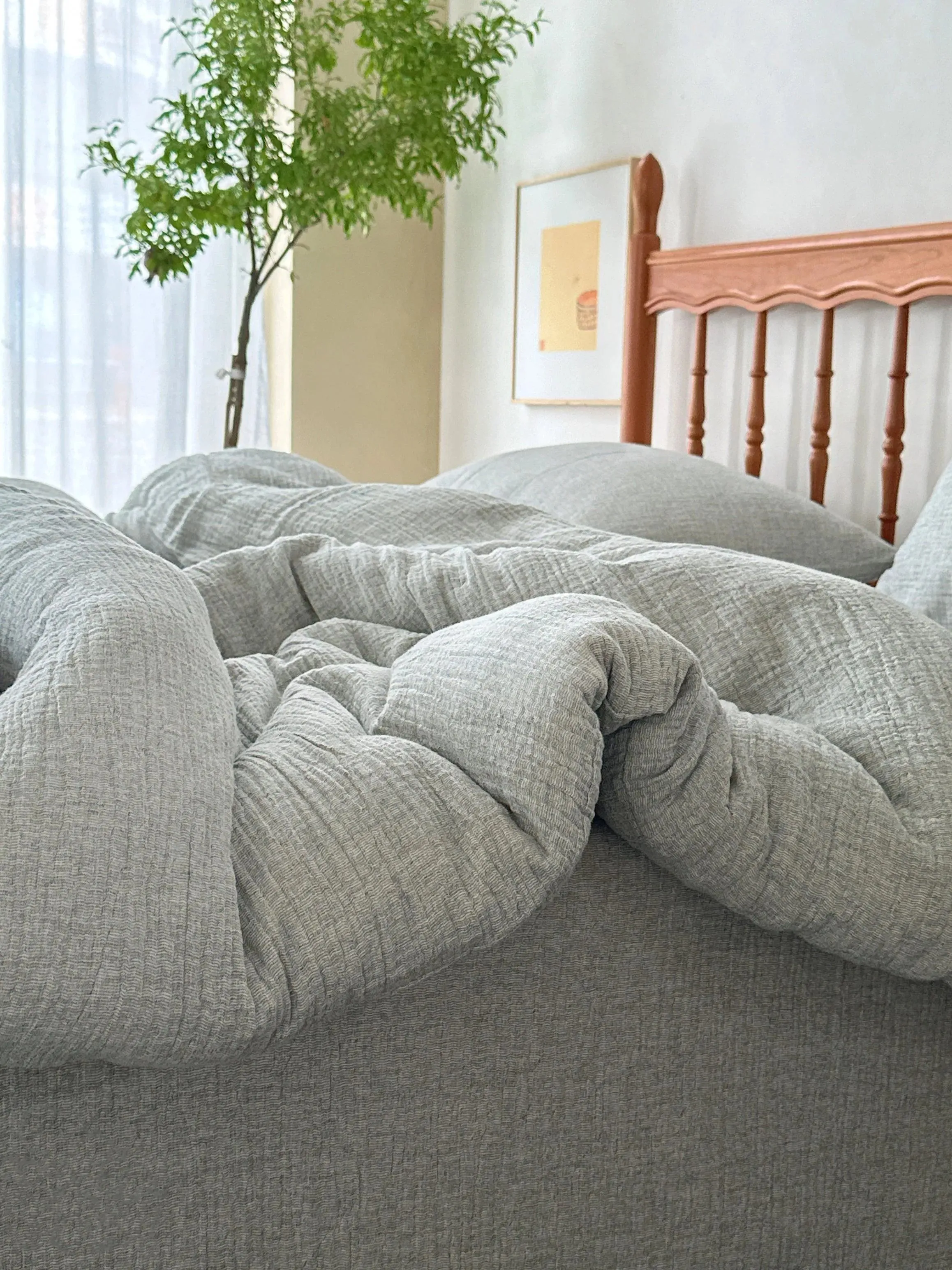 Earth Essence Cotton And Linen Duvet Cover Set