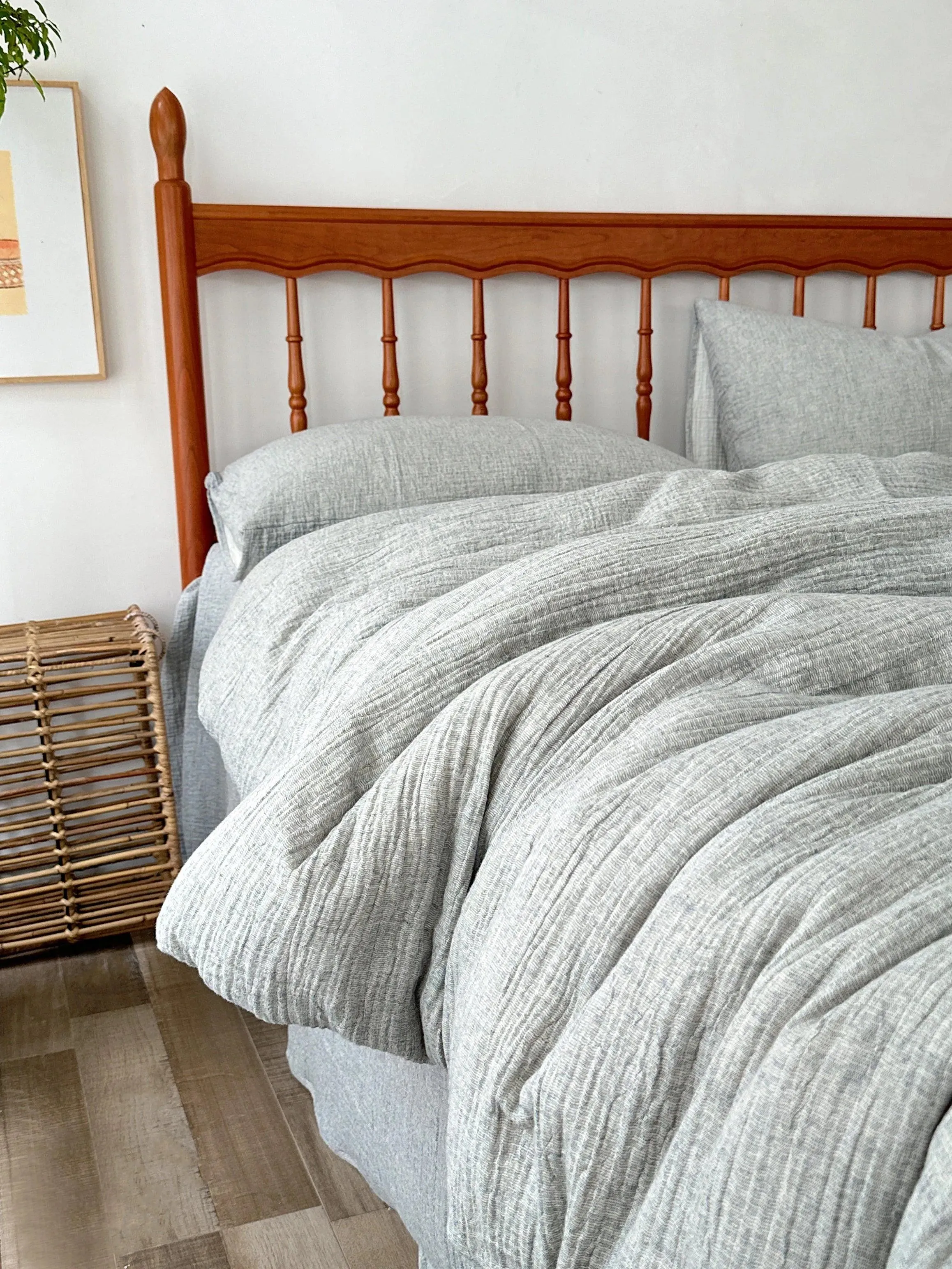 Earth Essence Cotton And Linen Duvet Cover Set
