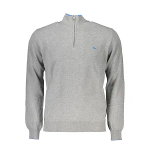Elegant Half-Zip Sweater with Contrast Details