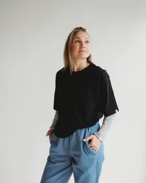 Elsie Black Oversized T-Shirt