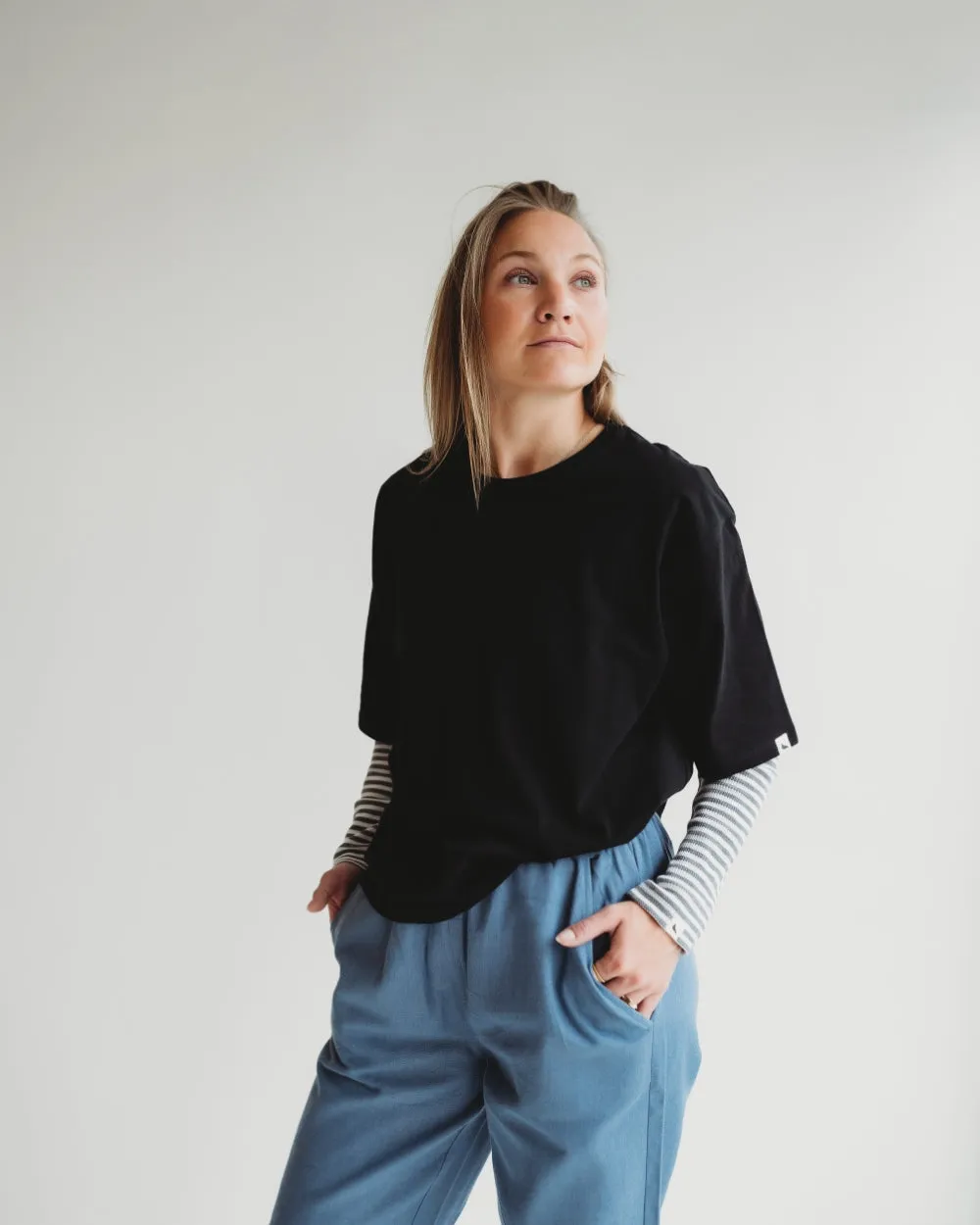 Elsie Black Oversized T-Shirt