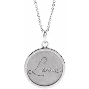 Engraved Disc 16-18" Necklace or Pendant 87444