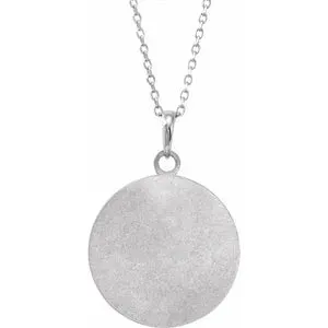 Engraved Disc 16-18" Necklace or Pendant 87444