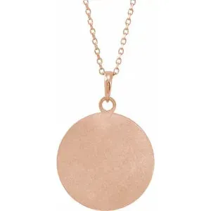Engraved Disc 16-18" Necklace or Pendant 87444
