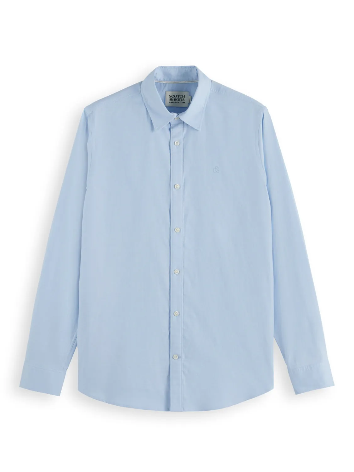 ESSENTIALS - Regular Fit Button Down Oxford - Shirt Blue
