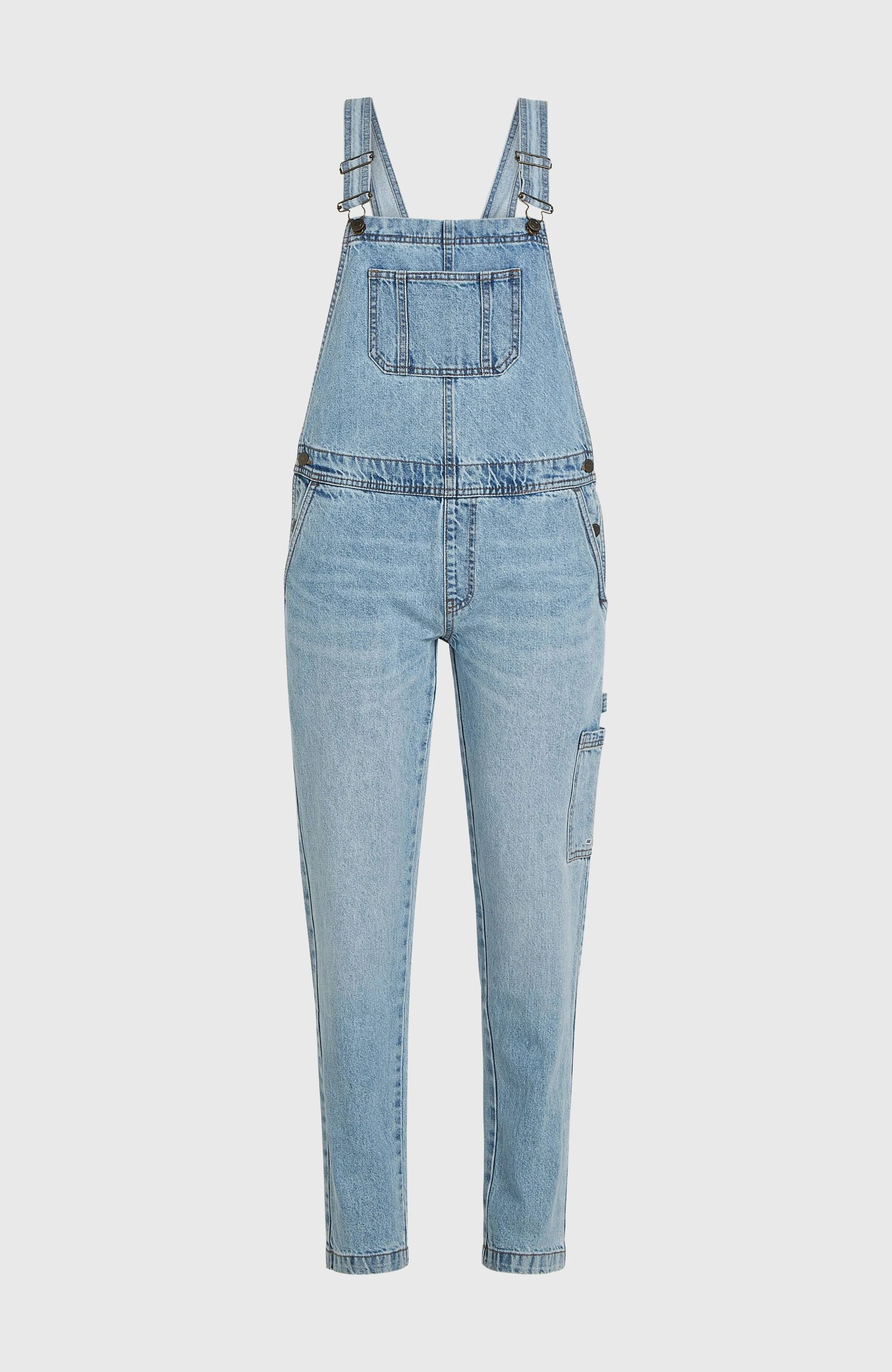 Essentials Twill-Latzhose | Denim Blue
