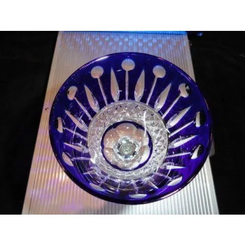 Faberge Xenia Cobalt Blue Crystal Wine Glass without box