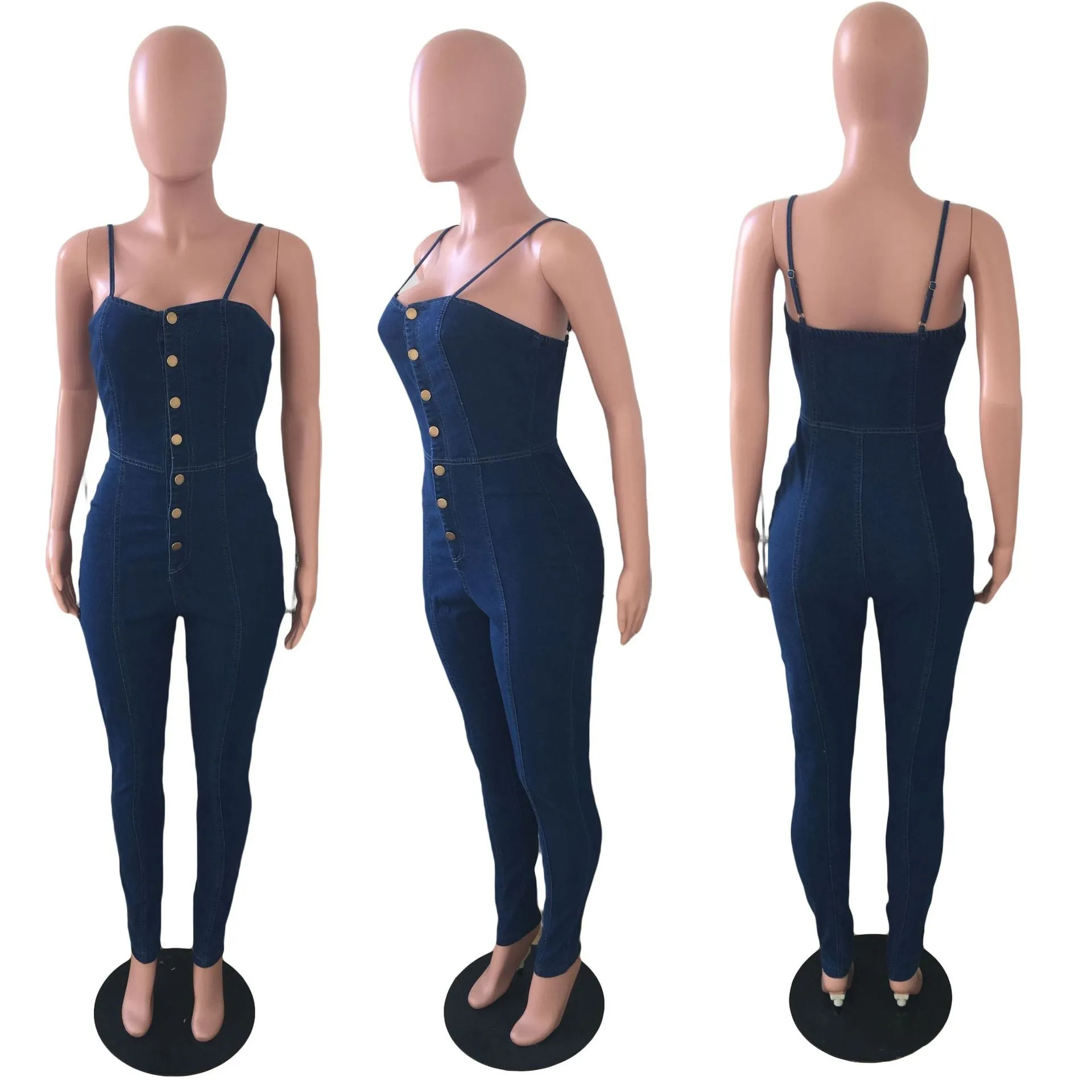 Fashion slim fit denim Jumpsuit AY1906