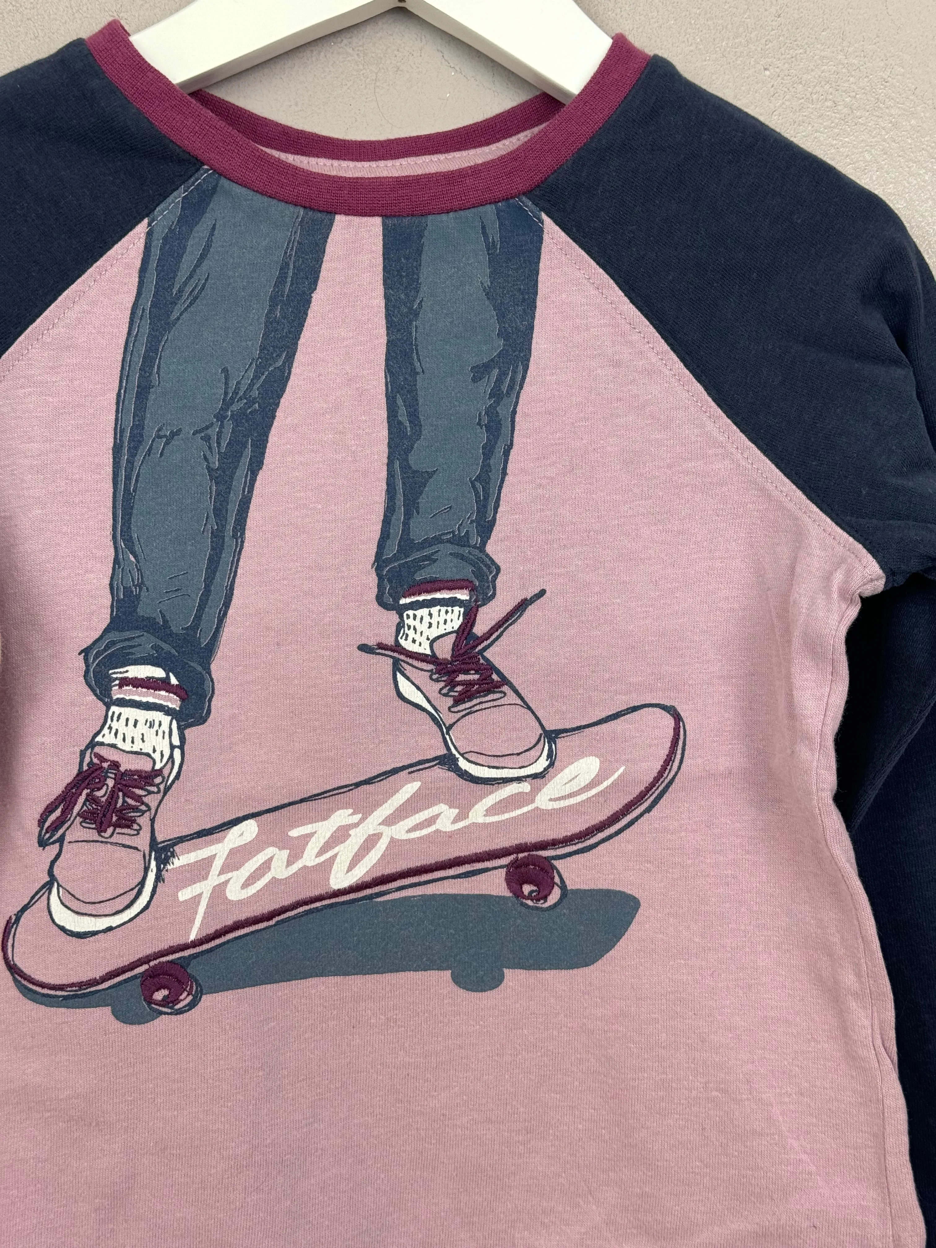 Fat Face skater raglan t-shirt 4-5y