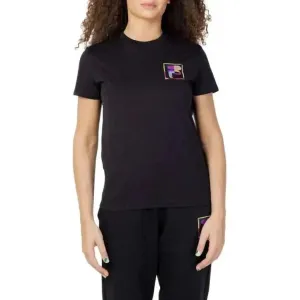 Fila Women's Blue Cotton Round Neck T-Shirt