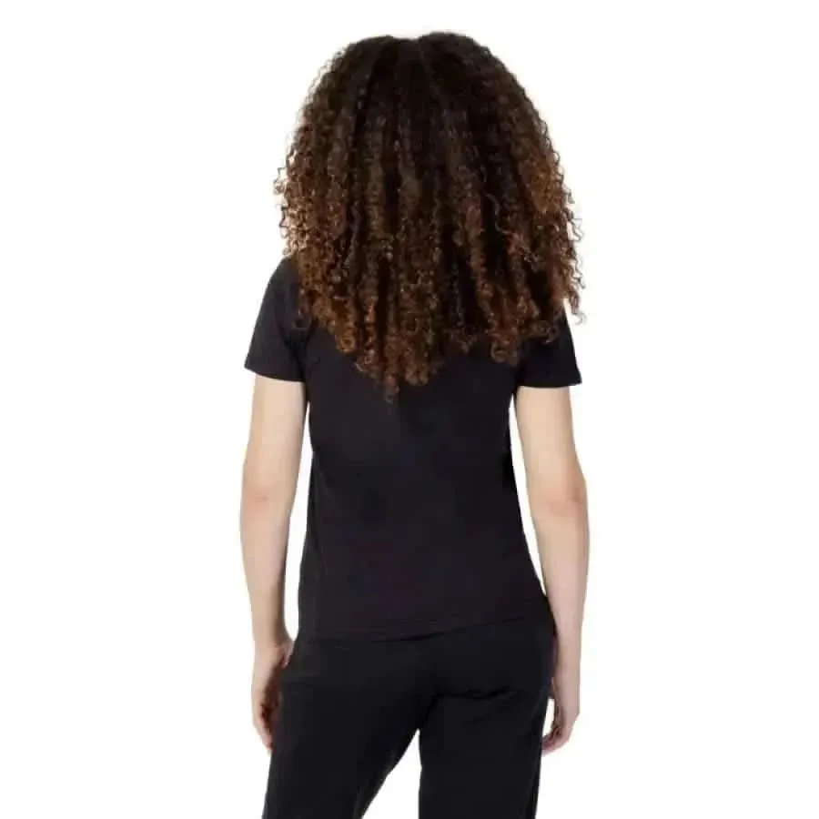 Fila Women's Blue Cotton Round Neck T-Shirt