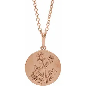 Floral 16-18" Necklace or Pendant 88102