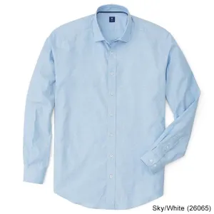 FootJoy Oxford Shirt with Overprint Shirt (Previous Season Style) XL Sky/White (26065)