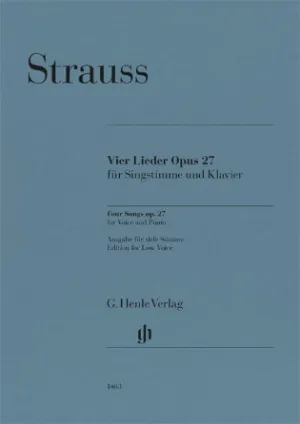 Four Songs Op. 27 (Low Voice)