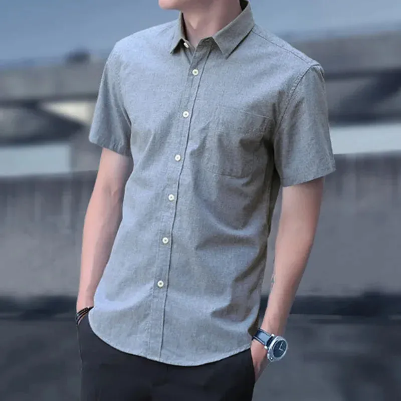 FreshTrend Herren Sommer Oxford-Hemd