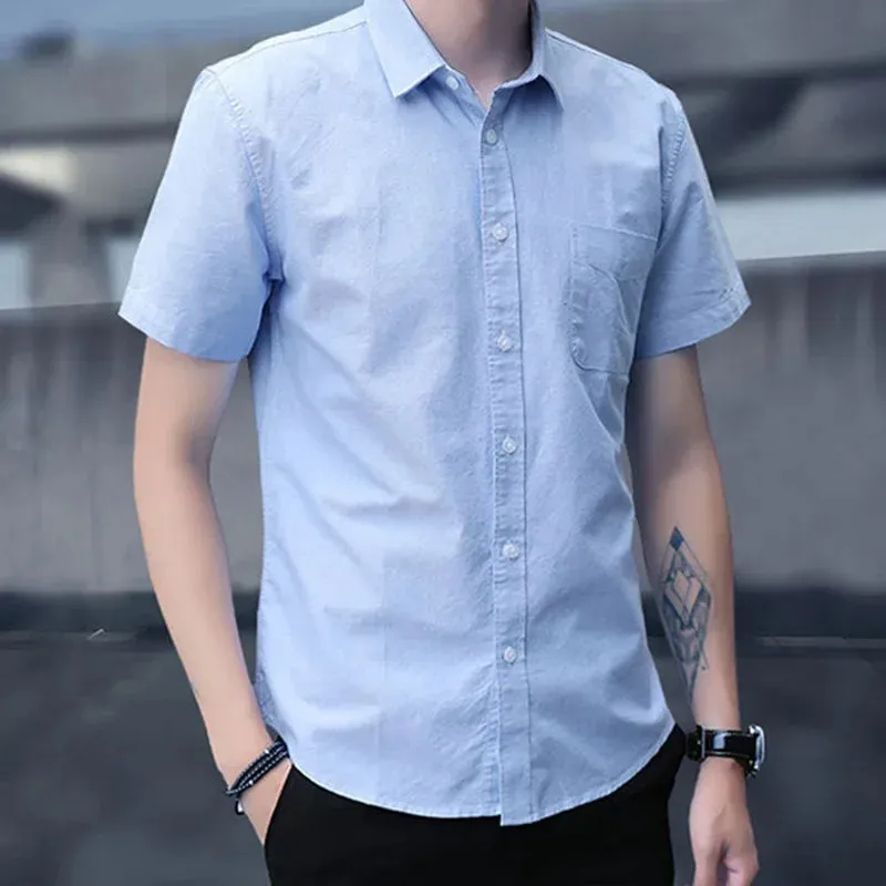 FreshTrend Herren Sommer Oxford-Hemd