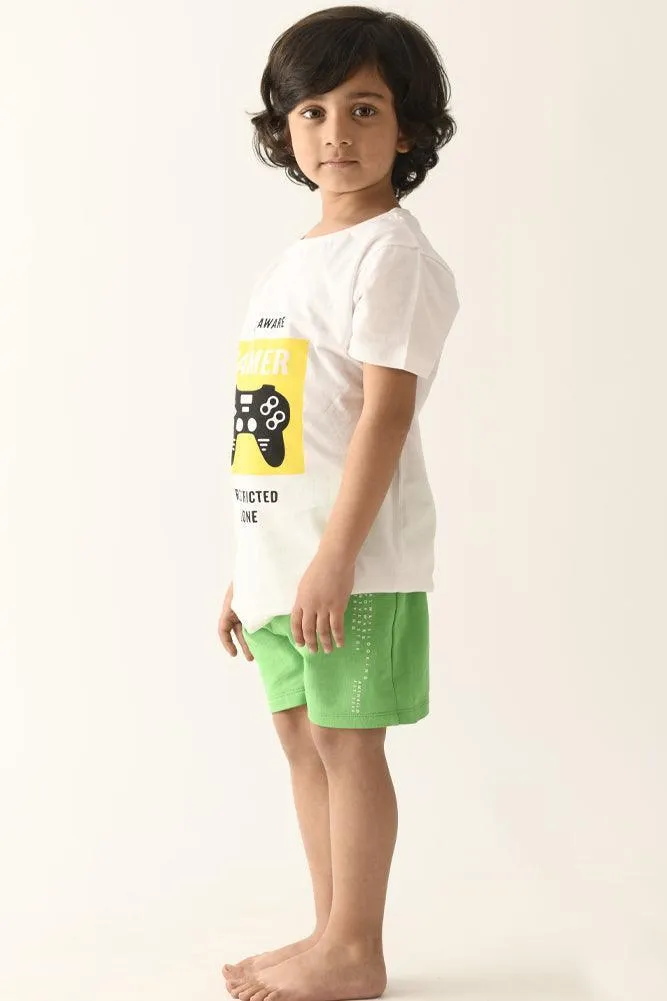 GAME CONTROL SHORT SLEEVES T-SHIRT - WHITE