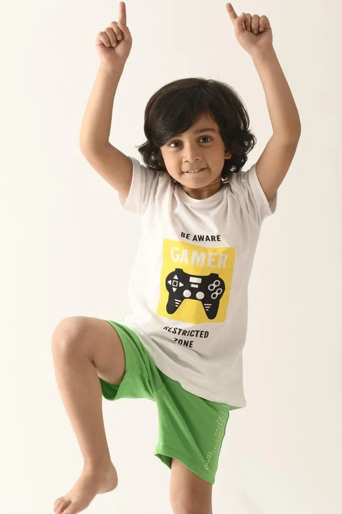 GAME CONTROL SHORT SLEEVES T-SHIRT - WHITE