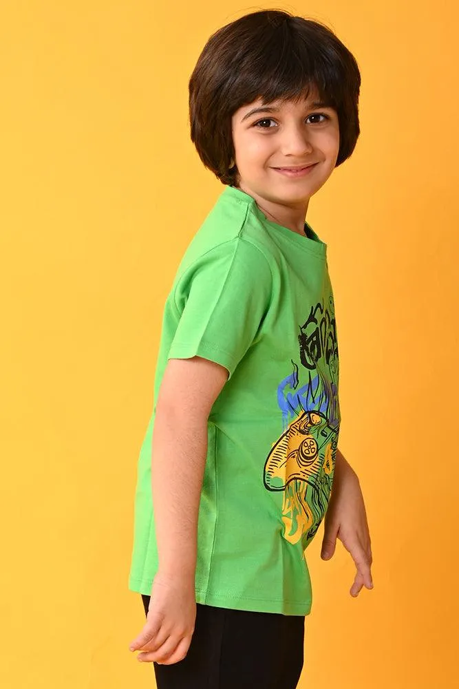 GAMING SHORT SLEEVE T-SHIRT - GREEN