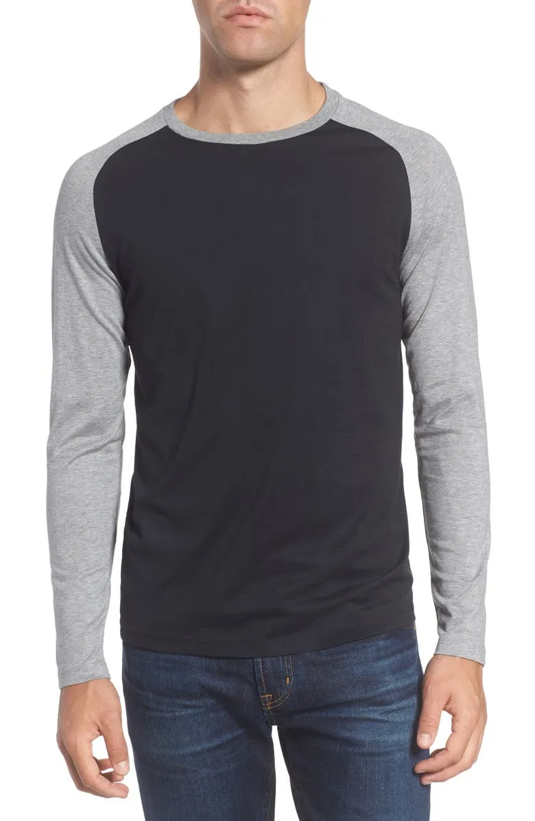 GANT DIAMOND G Men's Black Stadium Raglan Top 2070004 Size M $98 NWT