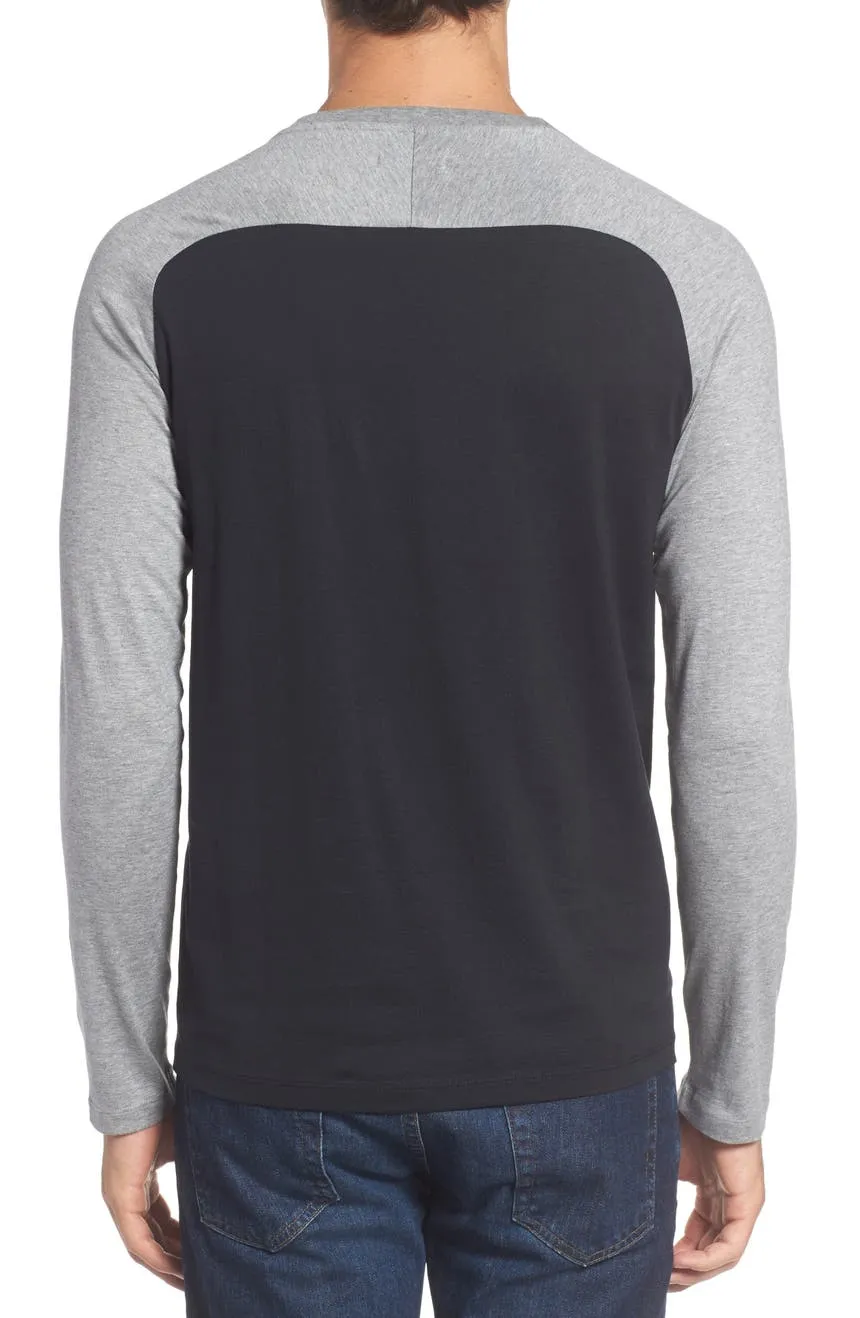 GANT DIAMOND G Men's Black Stadium Raglan Top 2070004 Size M $98 NWT