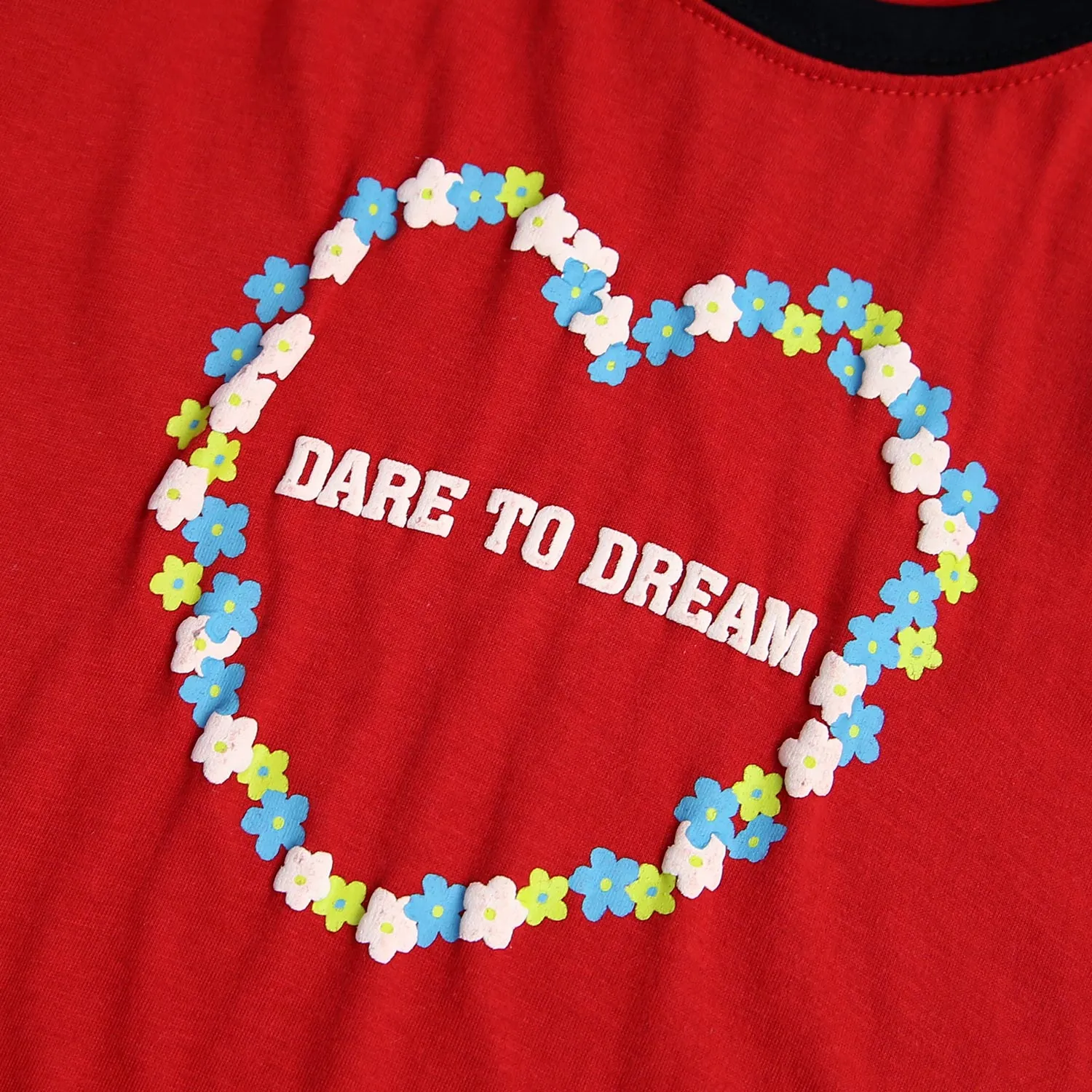 Girls Pure Cotton "Dare To Dream" Slogan T-Shirt