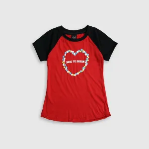 Girls Pure Cotton "Dare To Dream" Slogan T-Shirt