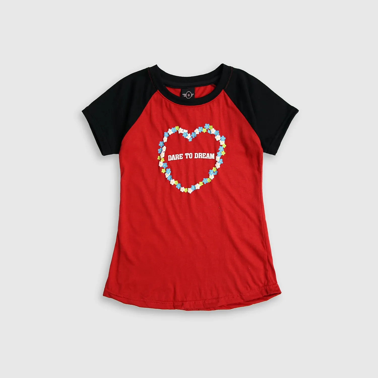 Girls Pure Cotton "Dare To Dream" Slogan T-Shirt