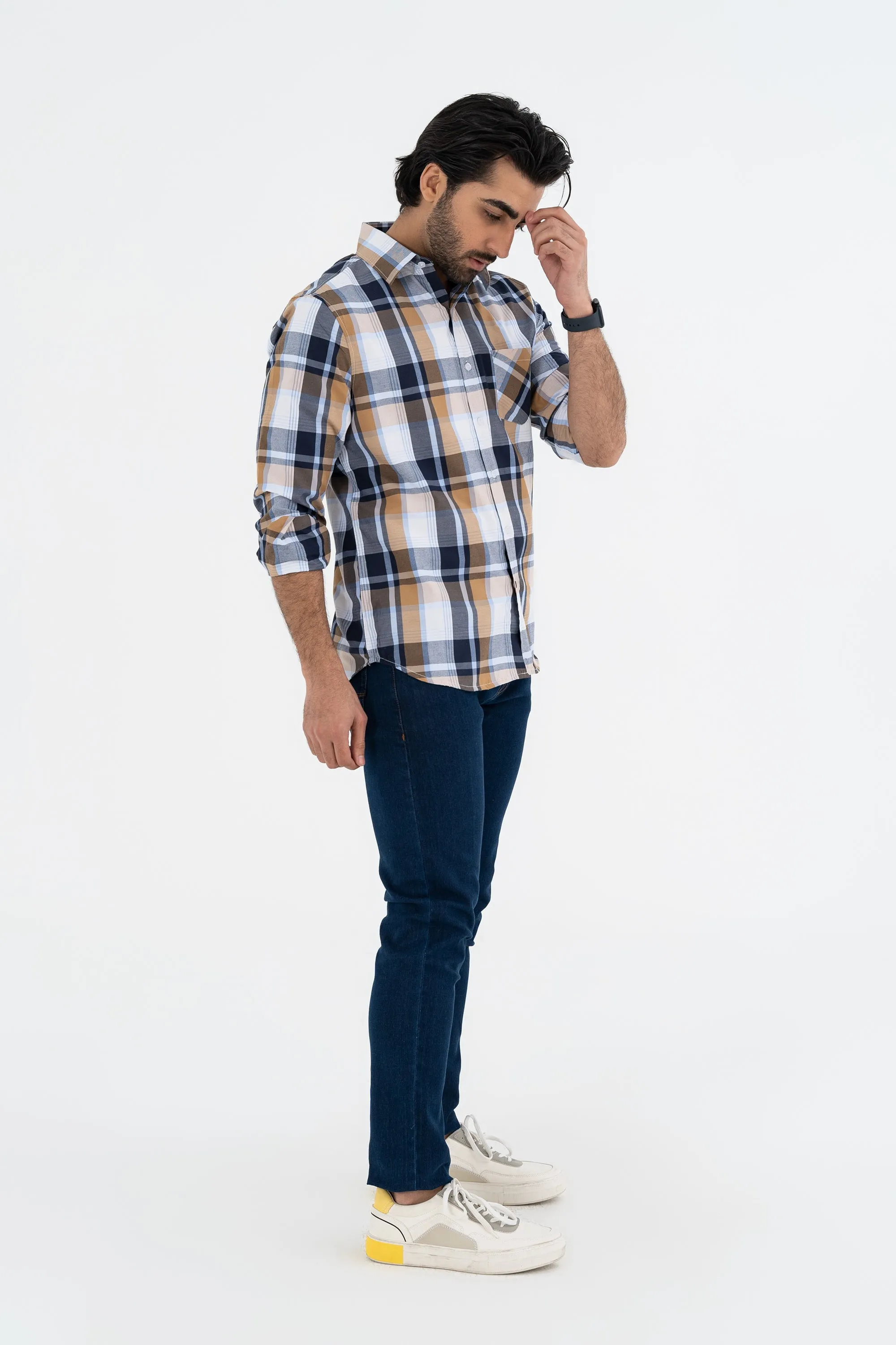 Go-To White Checkered Shirt