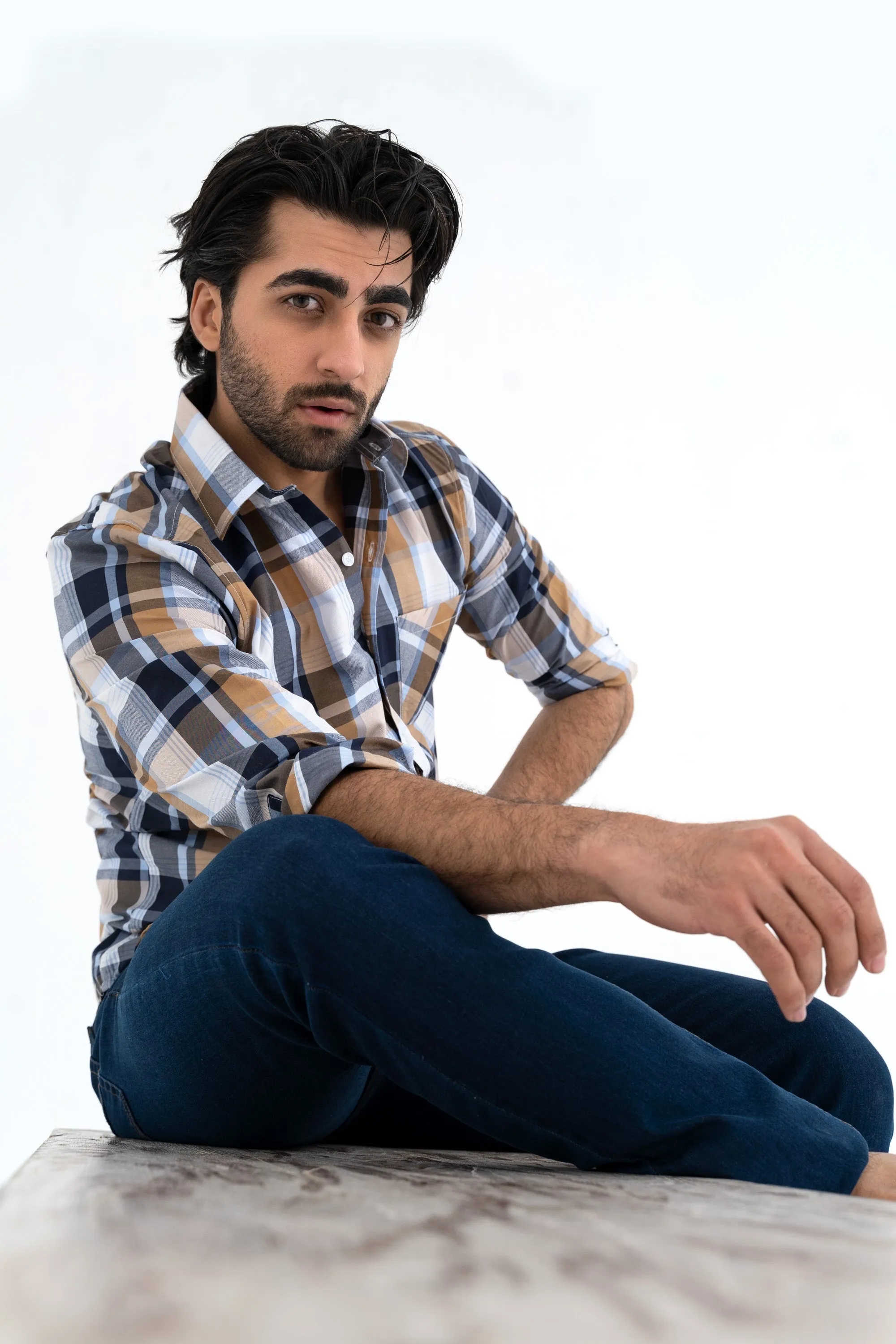 Go-To White Checkered Shirt