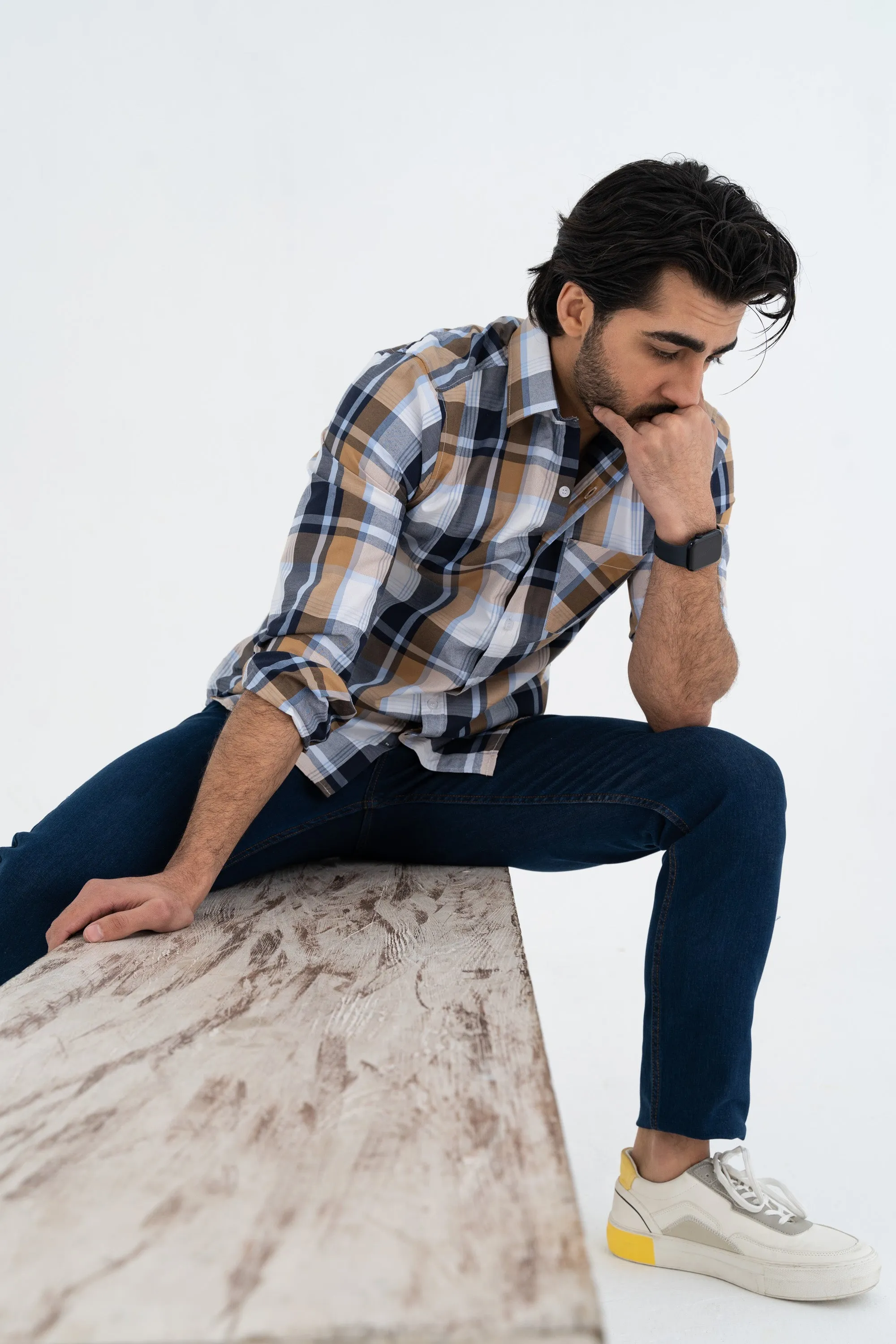 Go-To White Checkered Shirt