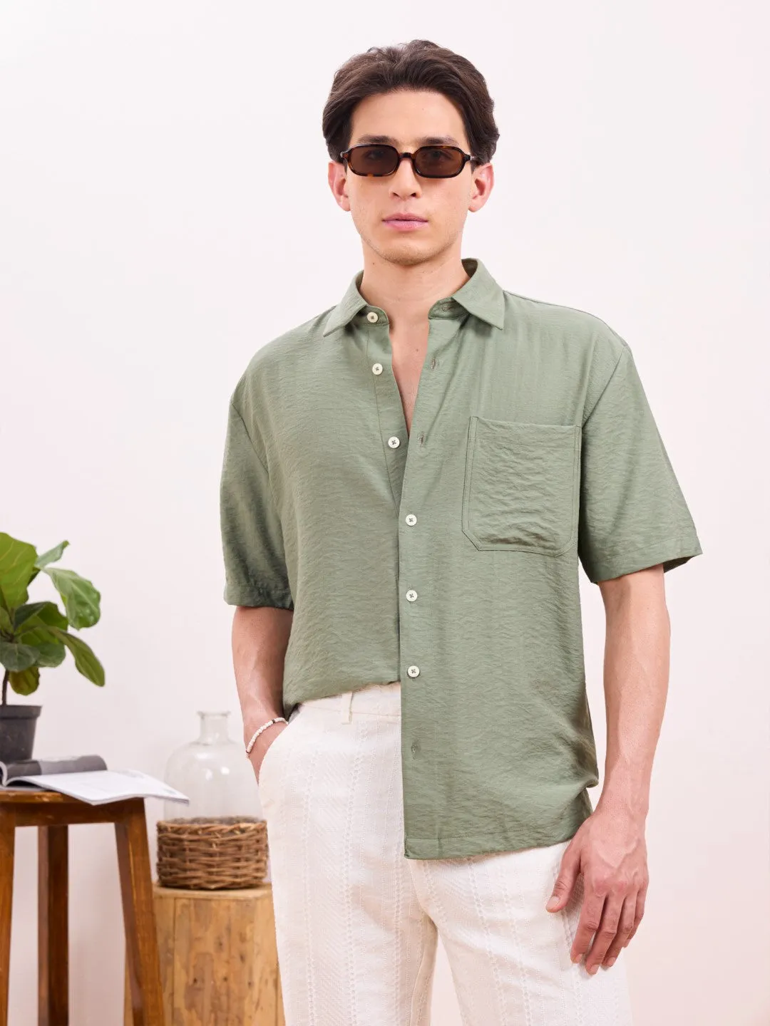 Green Plain Resort Shirt