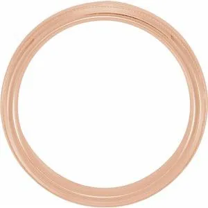 Half Round Band with Hammer Finish & Milgrain 51542 - 3 mm - 8 mm
